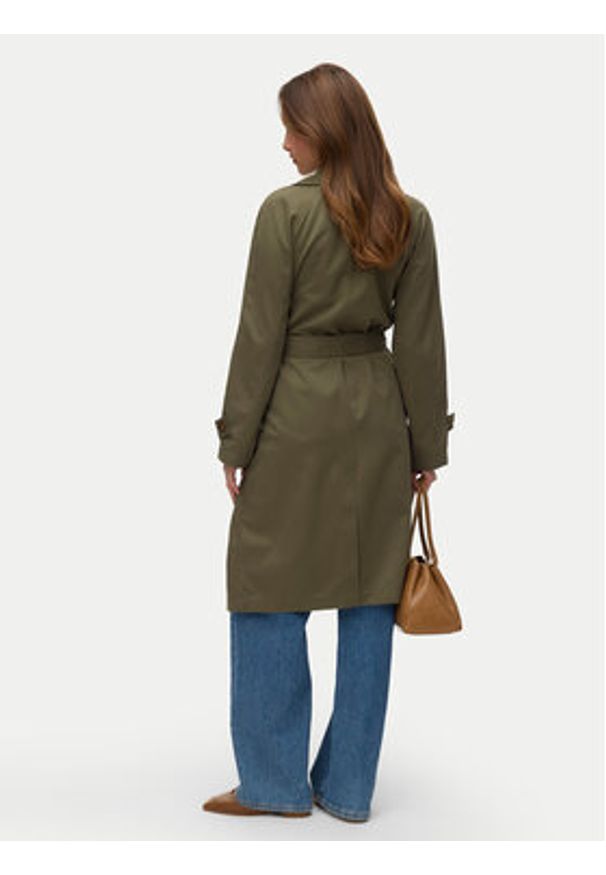 Vero Moda Trencz Lou 10257581 Zielony Regular Fit. Kolor: zielony. Materiał: syntetyk