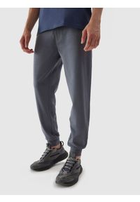 4f - Spodnie dresowe joggery męskie - szare. Kolor: szary. Materiał: dresówka #2