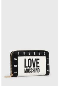 Love Moschino - Portfel. Kolor: biały. Materiał: materiał #4