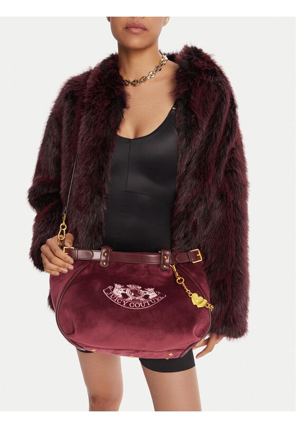 Juicy Couture Torebka CEO-BIJXT8987WZC Bordowy. Kolor: czerwony