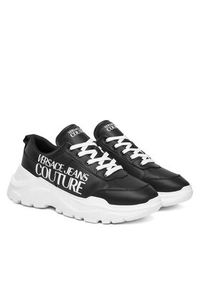 Versace Jeans Couture Sneakersy 79YA3SC1 Czarny. Kolor: czarny. Materiał: skóra #5
