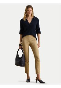 Lauren Ralph Lauren Spodnie materiałowe 200631310018 Beżowy Slim Fit. Kolor: beżowy. Materiał: wiskoza, bawełna #5