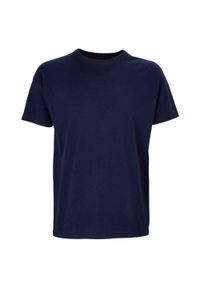SOL'S - Męska Koszulka Boxy Oversize. Kolor: niebieski