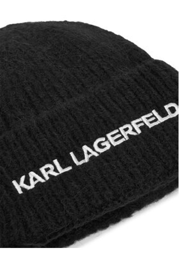 Karl Lagerfeld - KARL LAGERFELD Czapka 246W3411 Czarny. Kolor: czarny. Materiał: wełna