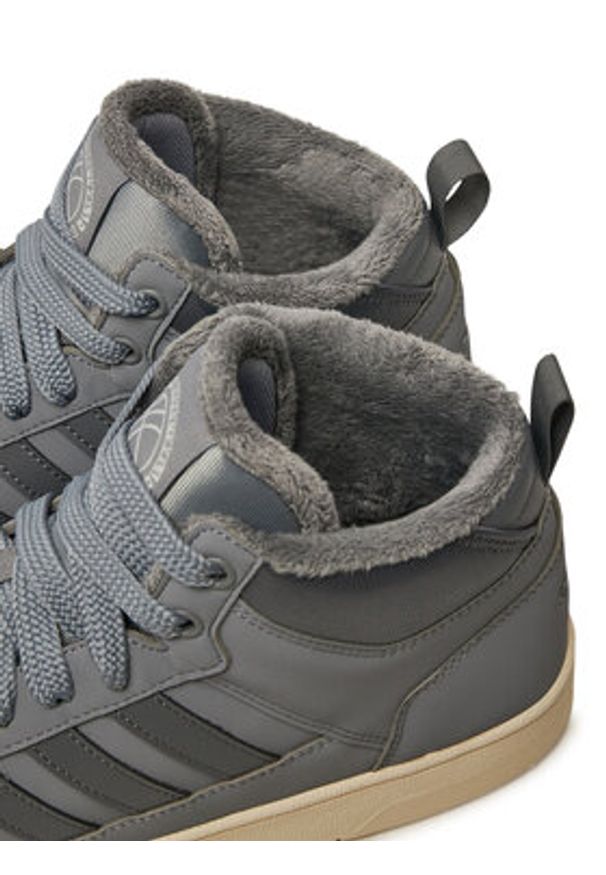 Adidas - adidas Sneakersy Rapid Court Mid Winterized JR0169 Szary. Kolor: szary. Materiał: skóra