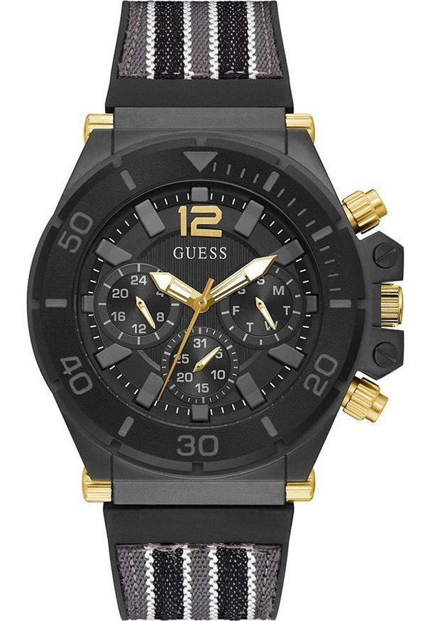 Zegarek Guess Zegarek męski Guess GW0415G3 czarny. Kolor: czarny