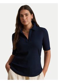 Lauren Ralph Lauren - LAUREN RALPH LAUREN Polo 200P10120005 Granatowy Regular Fit. Typ kołnierza: polo. Kolor: niebieski. Materiał: wiskoza #7