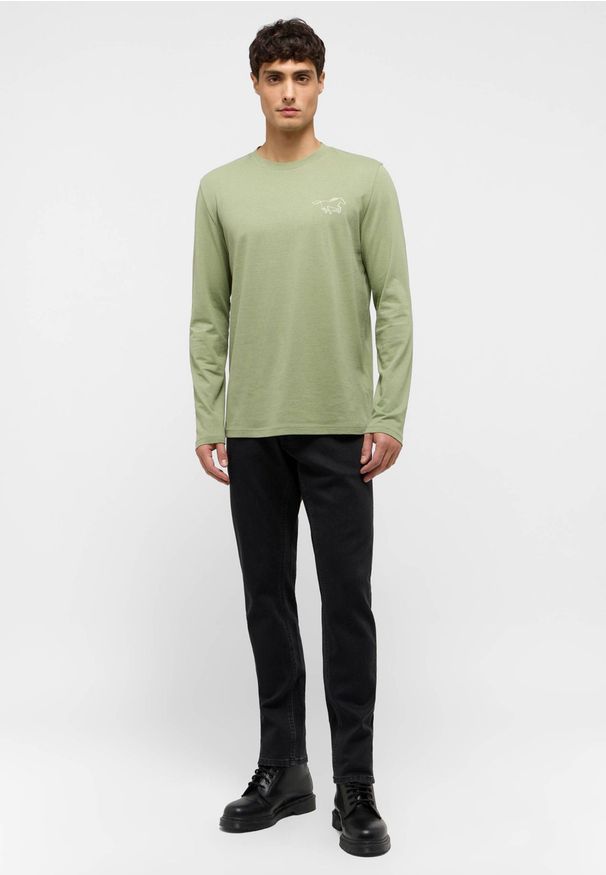 Męskie Spodnie Jeansowe Mustang Style Oregon Slim K Denim Black 1015546 4000 940