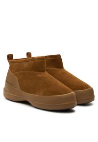 Moon Boot Śniegowce Luna Low Suede Boot 80D2480040 Brązowy. Kolor: brązowy. Materiał: skóra, zamsz