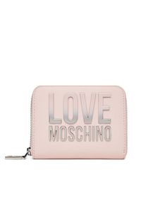 Love Moschino - Duży Portfel Damski LOVE MOSCHINO. Kolor: różowy