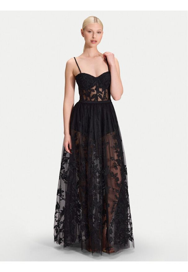 Hey Kyla Sukienka wieczorowa 5AK032HK Czarny Regular Fit. Kolor: czarny. Materiał: syntetyk. Styl: wizytowy