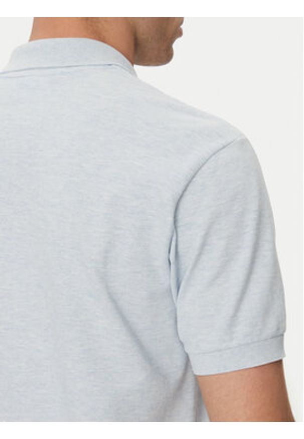 Lacoste Polo L1264 Błękitny Classic Fit. Typ kołnierza: polo. Kolor: niebieski. Materiał: bawełna