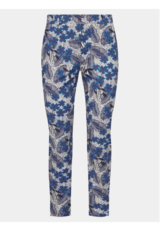 Weekend Max Mara Spodnie materiałowe Ravello 2415131102 Granatowy Slim Fit. Kolor: niebieski. Materiał: bawełna