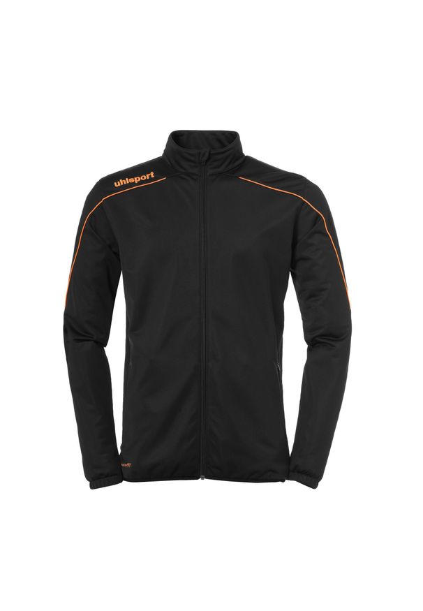 UHLSPORT - Kurtka dziecięca Uhlsport Stream 22. Kolor: czarny, pomarańczowy, wielokolorowy. Materiał: dresówka. Sport: fitness, piłka ręczna