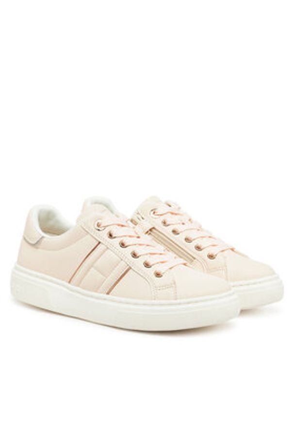 TOMMY HILFIGER - Tommy Hilfiger Sneakersy Low Cut Lace-Up Sneake 3A9-33745-1439 Różowy. Kolor: różowy. Materiał: skóra