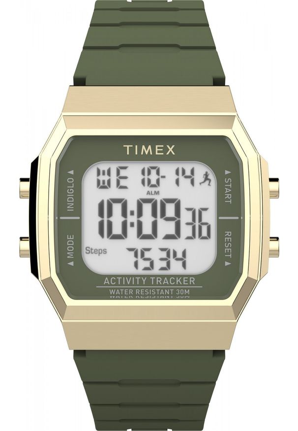 Zegarek Timex Zegarek męski TW5M60800 zielony. Kolor: zielony
