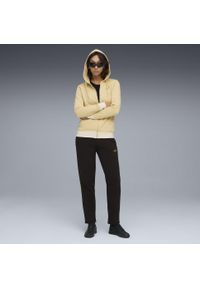 Puma - Damski dres z kapturem i metalicznym wykończeniem PUMA. Kolor: czarny. Materiał: dresówka. Wzór: aplikacja. Sport: fitness #2