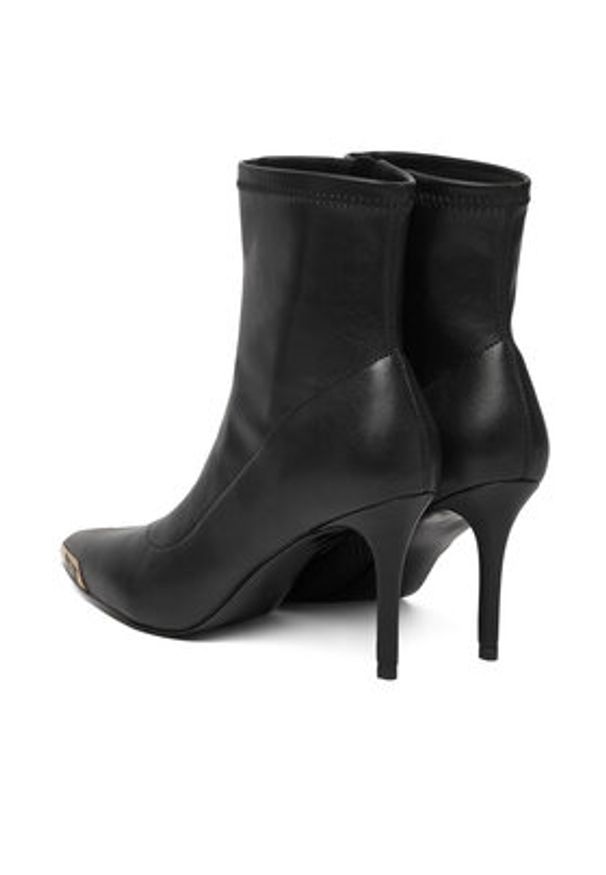 Versace Jeans Couture Botki 79VA3S51 Czarny. Kolor: czarny. Materiał: skóra