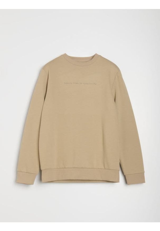 Sinsay - Bluza crewneck z napisem - Inny. Wzór: napisy