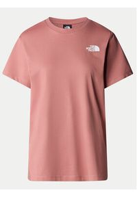 The North Face T-Shirt Redbox NF0A87NK Różowy Relaxed Fit. Kolor: różowy. Materiał: bawełna