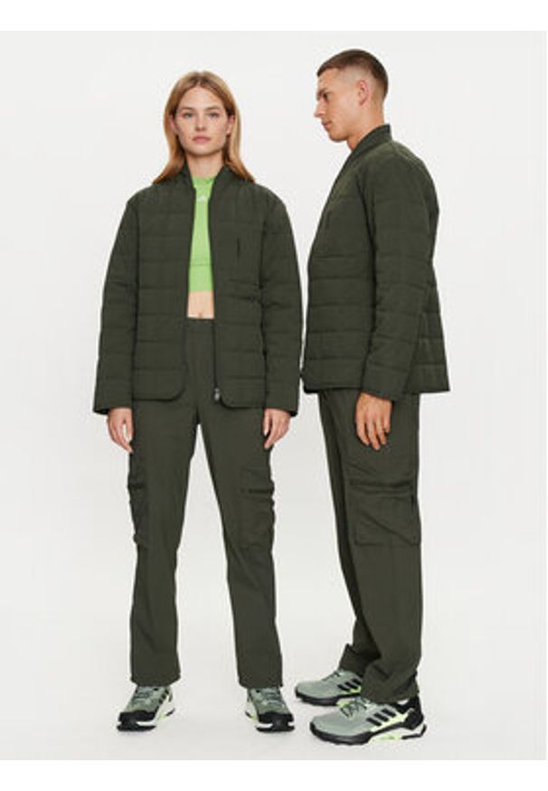 Rains Kurtka przejściowa Giron Liner Jacket T1 19400 Zielony Regular Fit. Kolor: zielony. Materiał: syntetyk