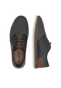 Rieker Półbuty B5249-45 Szary. Kolor: szary. Materiał: materiał #8