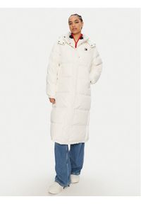 Tommy Jeans Płaszcz zimowy Alaska DW0DW18860 Biały Regular Fit. Kolor: biały. Materiał: syntetyk. Sezon: zima