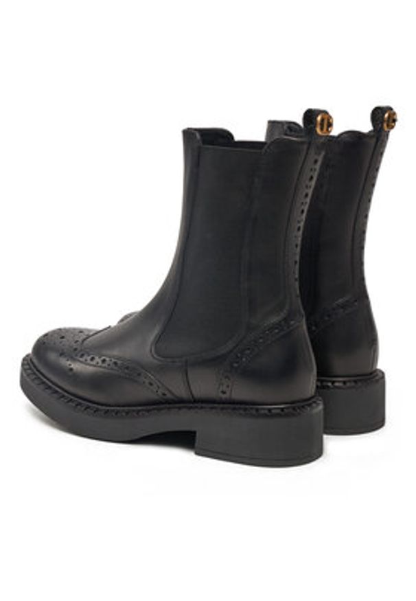 TwinSet - TWINSET Sztyblety 242TGT090 Czarny. Kolor: czarny. Materiał: skóra