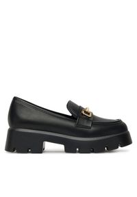 DeeZee Loafersy HXG2052-296A Czarny. Kolor: czarny. Materiał: skóra