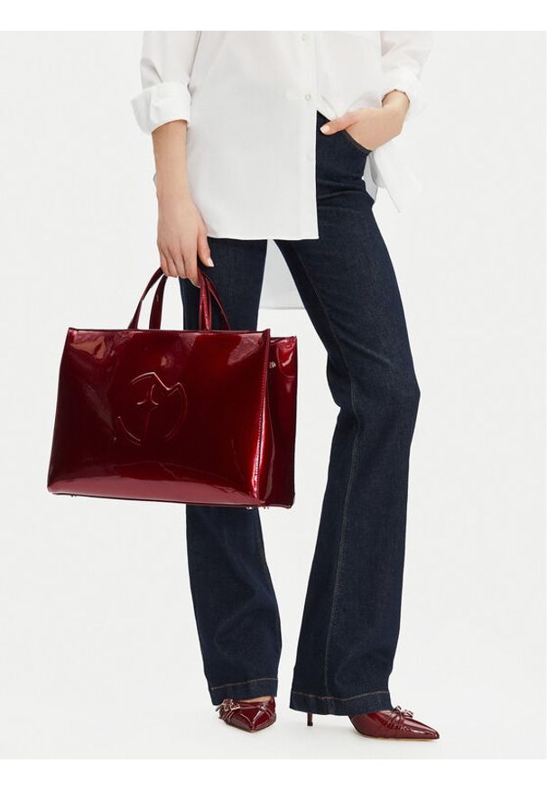 Eva Minge Torebka R-01 Bordowy. Kolor: czerwony