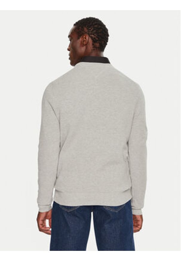 TOMMY HILFIGER - Tommy Hilfiger Sweter MW0MW36347 Szary Regular Fit. Kolor: szary. Materiał: bawełna
