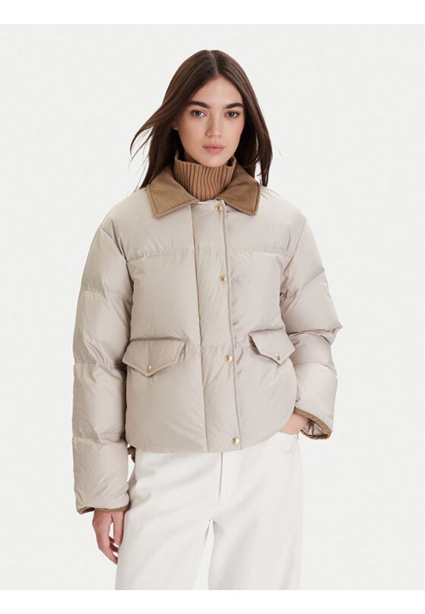 Marc O'Polo Kurtka puchowa 509 1119 70099 Écru Regular Fit. Typ kołnierza: polo. Materiał: syntetyk