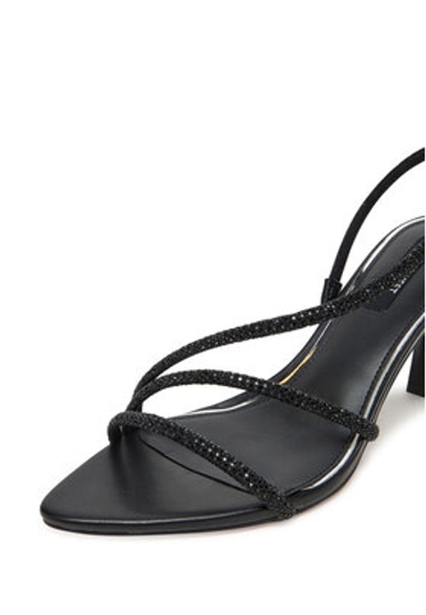 Nine West Sandały R25SS019000 Czarny. Kolor: czarny. Materiał: materiał