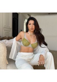 Intica - Komplet bielizny z koronkowymi detalami biała Sabaheta. Kolor: biały. Materiał: koronka #5