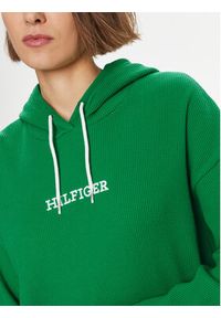 TOMMY HILFIGER - Tommy Hilfiger Bluza UW0UW04996 Zielony Regular Fit. Kolor: zielony. Materiał: bawełna