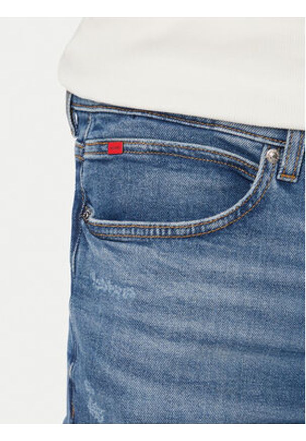HUGO Jeansy Hugo 734 50556046 Niebieski Extra Slim Fit. Kolor: niebieski