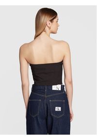 Calvin Klein Jeans Top J20J220947 Czarny Slim Fit. Kolor: czarny. Materiał: syntetyk #2