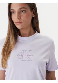 Calvin Klein Jeans T-Shirt LV047F831G Różowy Regular Fit. Kolor: różowy. Materiał: bawełna #5