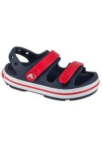 Buty do chodzenia niemowlęce Crocs 2094244OT. Zapięcie: rzepy. Kolor: czerwony, wielokolorowy. Materiał: materiał, syntetyk. Sport: turystyka piesza