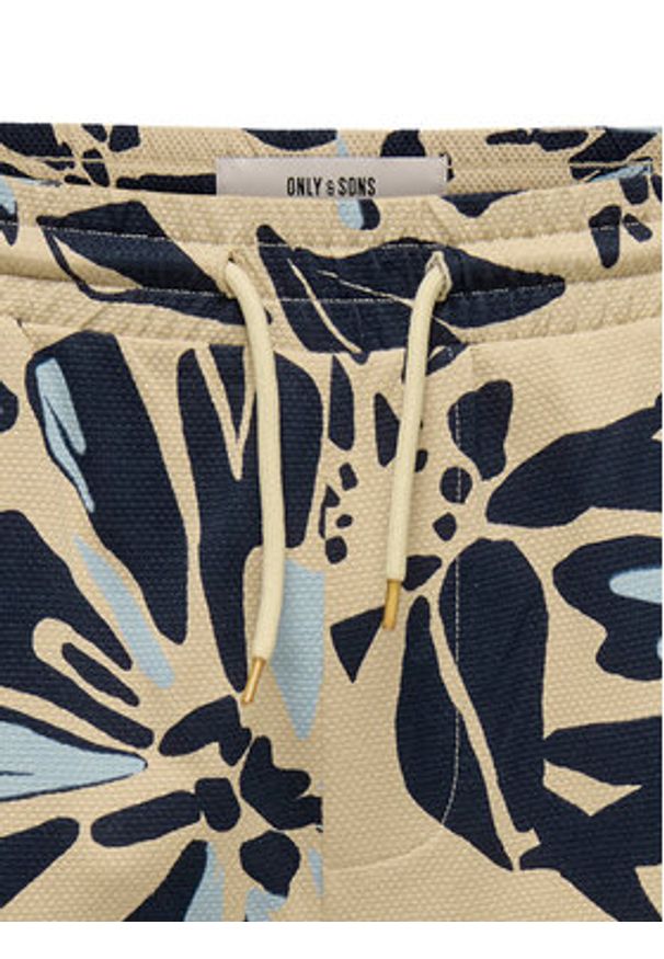 Only & Sons Szorty materiałowe Piero 22034086 Beżowy Relaxed Fit. Kolor: beżowy. Materiał: syntetyk