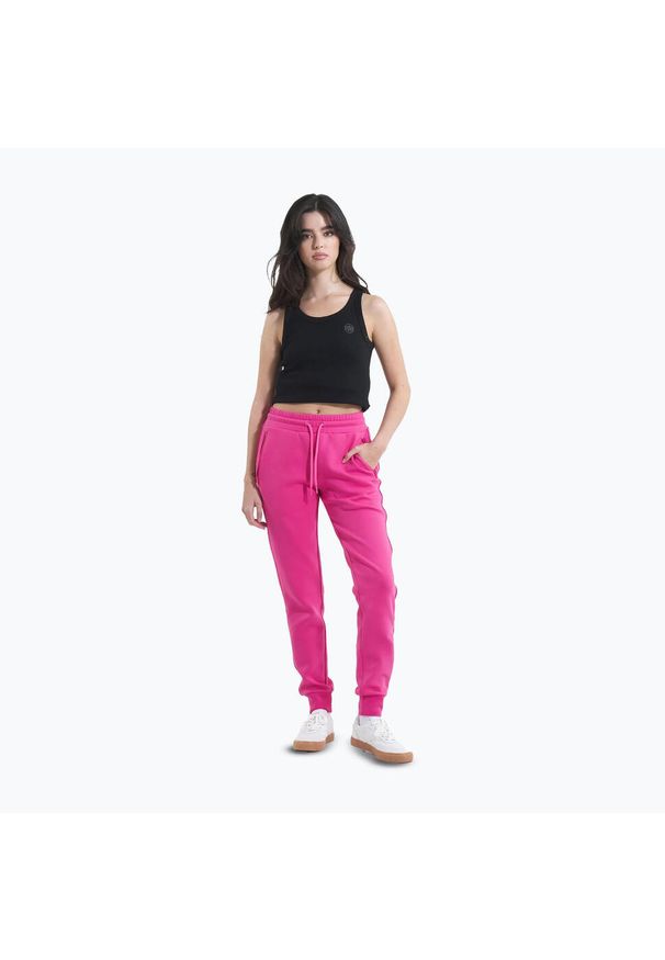 PITBULL - Spodnie damskie Pitbull Discovery Track Pants. Kolor: różowy