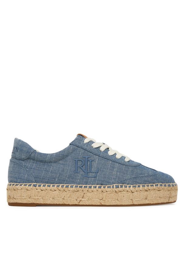 Lauren Ralph Lauren - LAUREN RALPH LAUREN Espadryle 802P10497001 Niebieski. Kolor: niebieski. Materiał: materiał