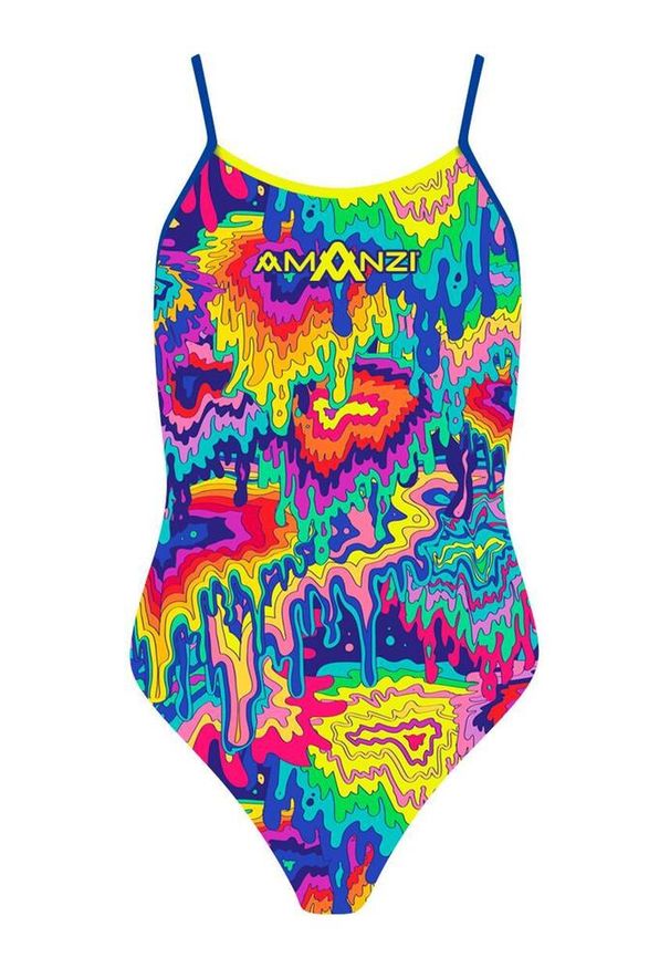 AMANZI - Strój Kąpielowy Amanzi Euphoria Pro Z Plecami – Rozmiar 38. Kolor: wielokolorowy. Wzór: nadruk