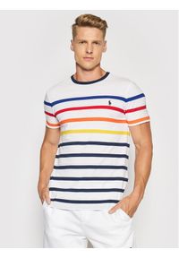 Polo Ralph Lauren T-Shirt M Classics 2 710842793002 Biały Custom Slim Fit. Typ kołnierza: polo. Kolor: biały. Materiał: bawełna #1