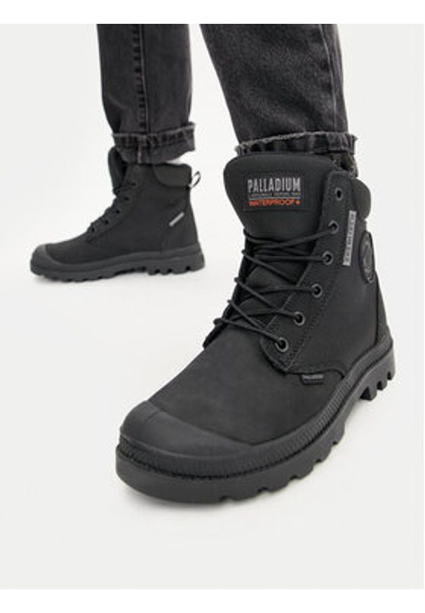 Palladium Trapery Pampa Sc Wpn U-S 77235-010-M Czarny. Kolor: czarny. Materiał: skóra, nubuk