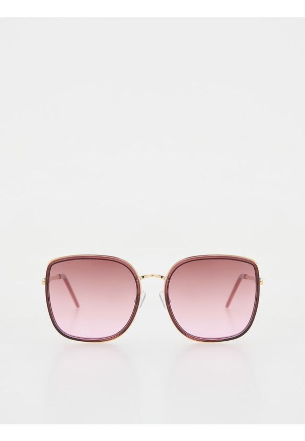 Reserved - Okulary przeciwsłoneczne - bordowy. Kolor: czerwony