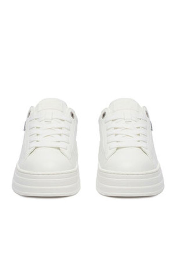 Guess Jeans Sneakersy WBEO-GSJ0917 Biały. Kolor: biały. Materiał: skóra