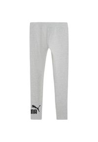 Puma - Legginsy Damskie Logo Essential No.1. Kolor: szary. Sport: turystyka piesza