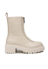 Badura Botki 7503 Beżowy. Kolor: beżowy. Materiał: skóra #1