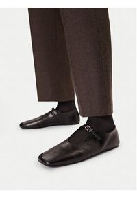 Gino Rossi - GINO ROSSI Baleriny EO-ELSA-V2080 Brązowy. Kolor: brązowy. Materiał: skóra #8